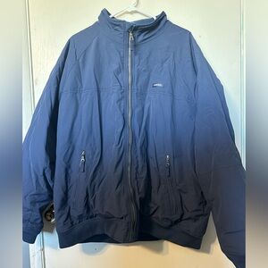 Lands' End Men's Navy Windbreaker Jacket size XXL